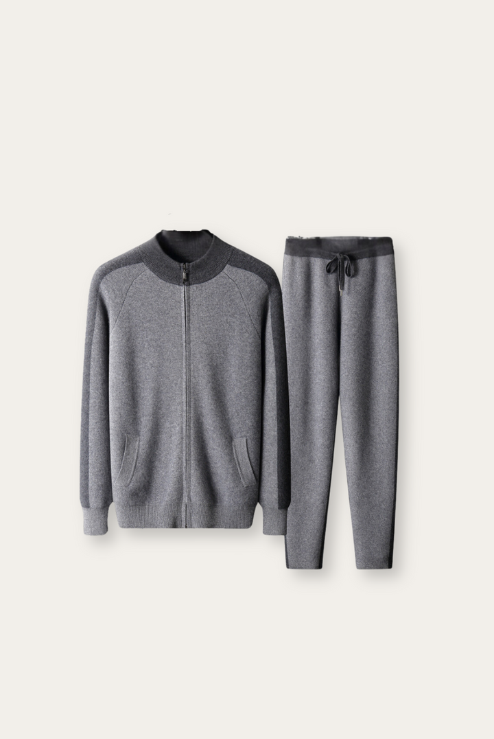 Gray Cashmere Merino Wool Set – Vittore