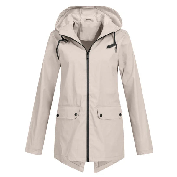 Trendy Dames Regenjas met Capuchon - Liora