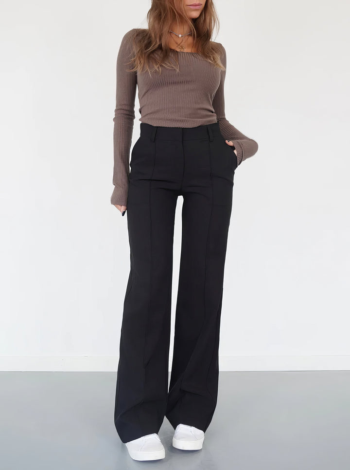 Stylish High-Waisted Pants - Luna
