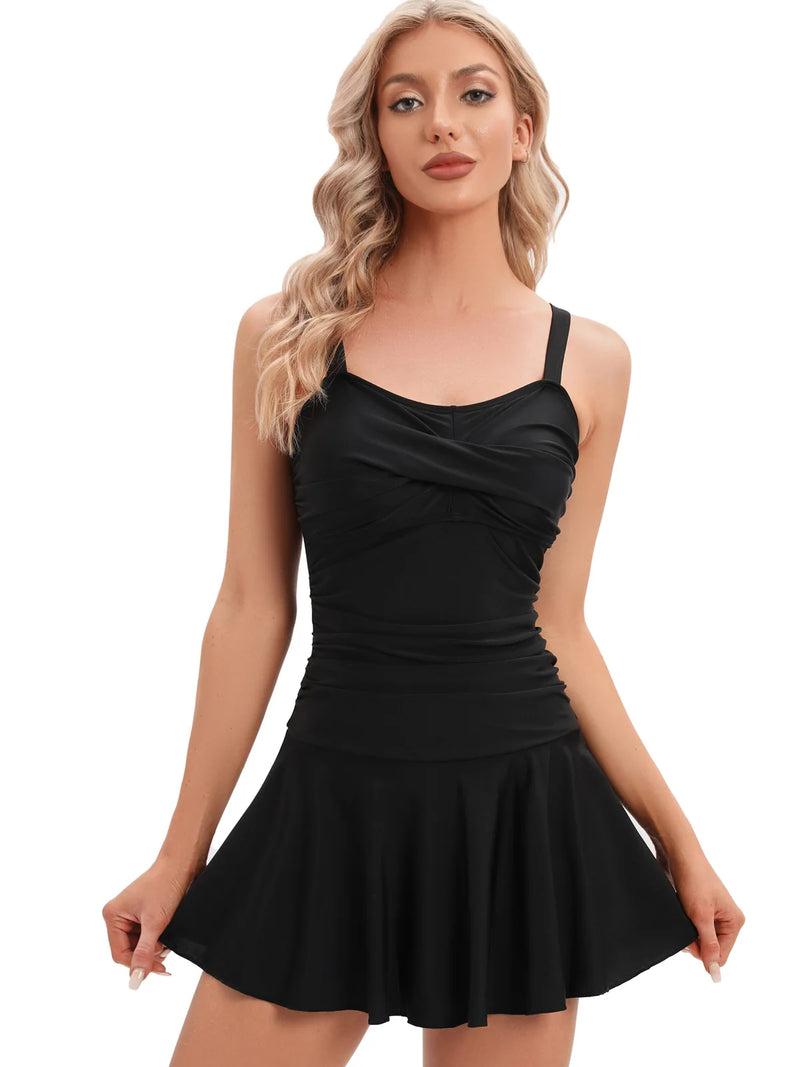 Sammy Jackson™ Noor Plus-Size Swimsuit Dress | Trendy & Cheerful