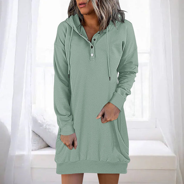 Minimalist Long Women's Hoodie – Valeria