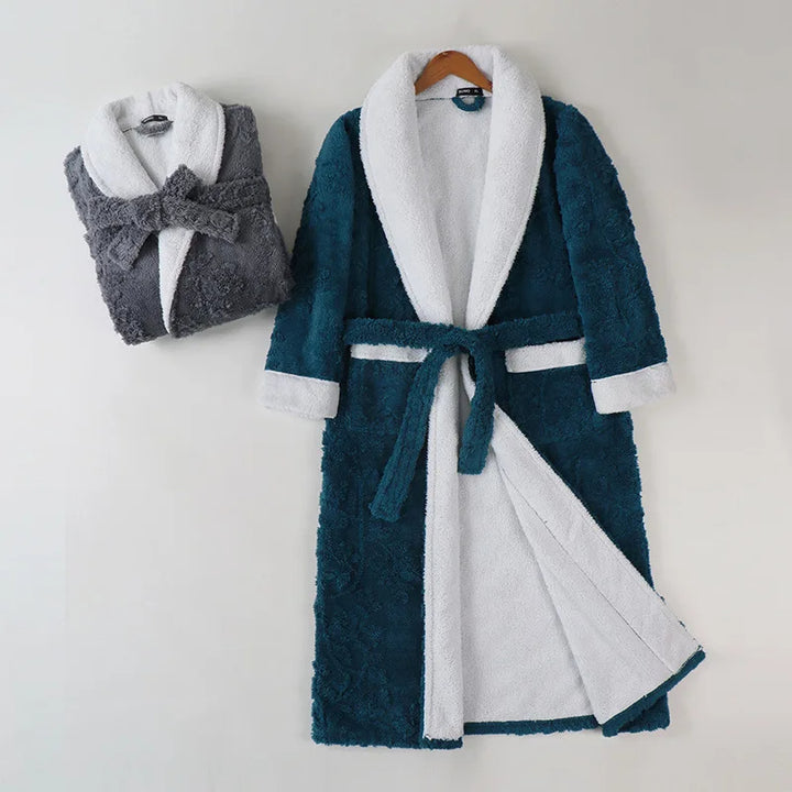 Sammy Jackson™ Szlafrok Jacquard | Ciepły i wygodny szlafrok z polaru