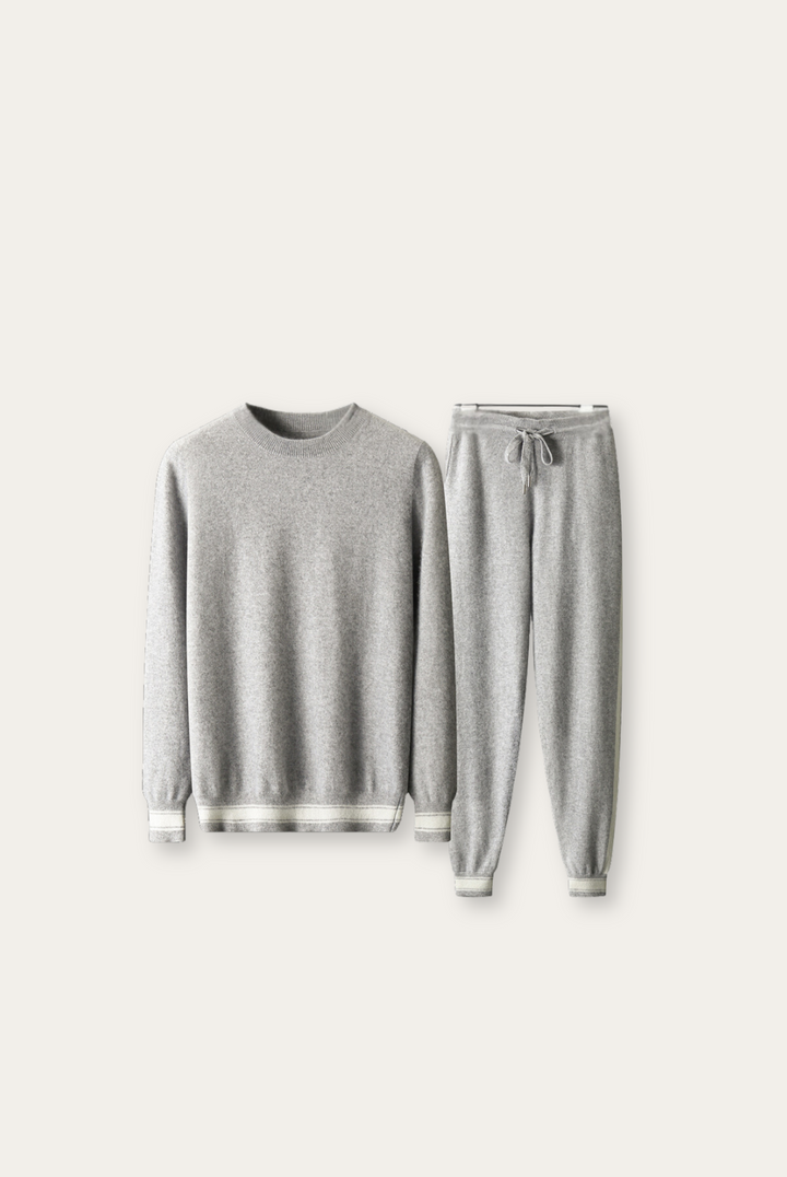 Light Gray Cashmere Merino Wool Set – Romano