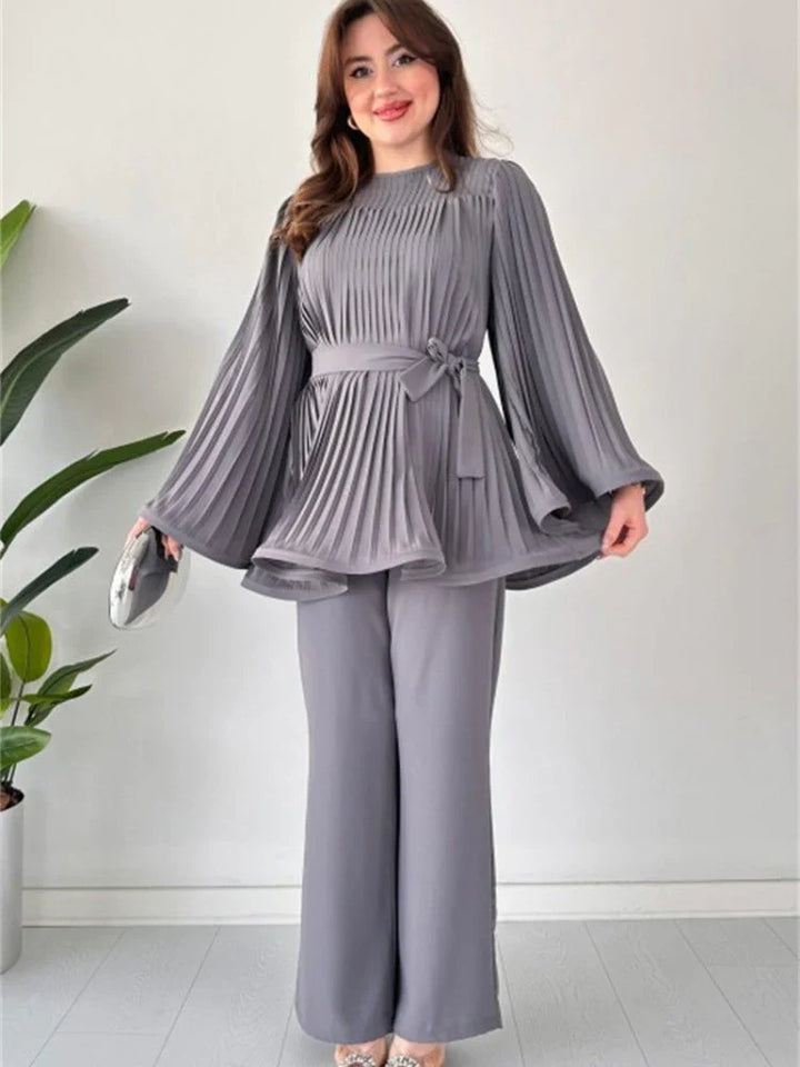Dames Geplooide Kledingset – Selene