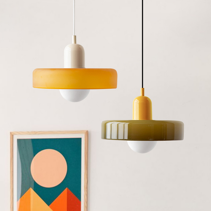 Colored Glass Pendant Lamp - BauLume