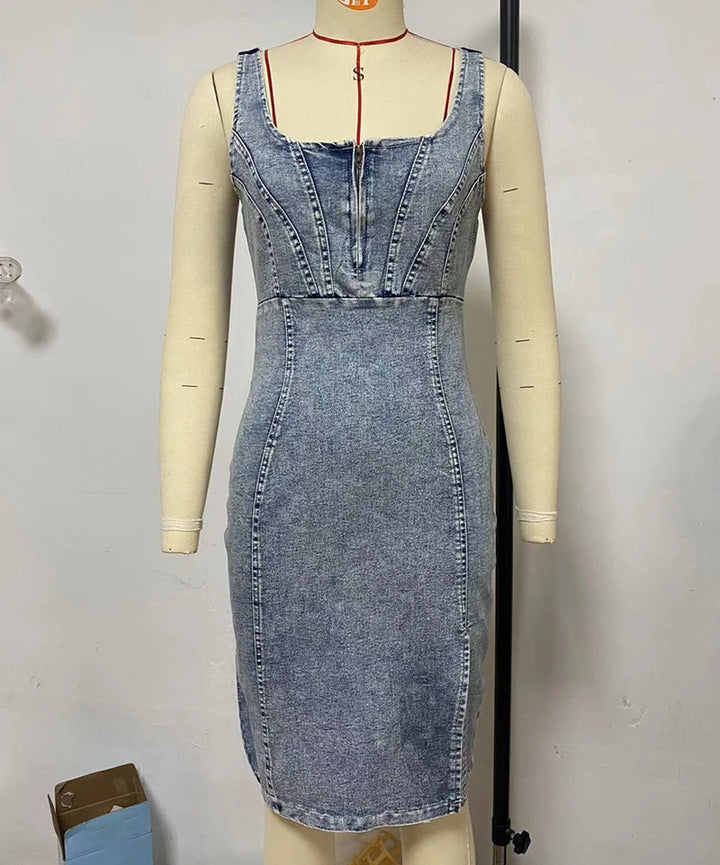 Sammy Jackson™ Nova Sukienka Jeansowa | Modna i Codzienna