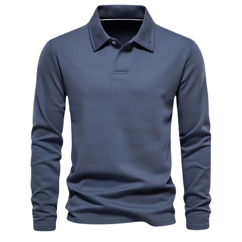 Men's Long Sleeve Polo Shirt - Vince