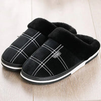 Sammy Jackson™ Check Instappers | Fluweelzachte geruite pantoffels