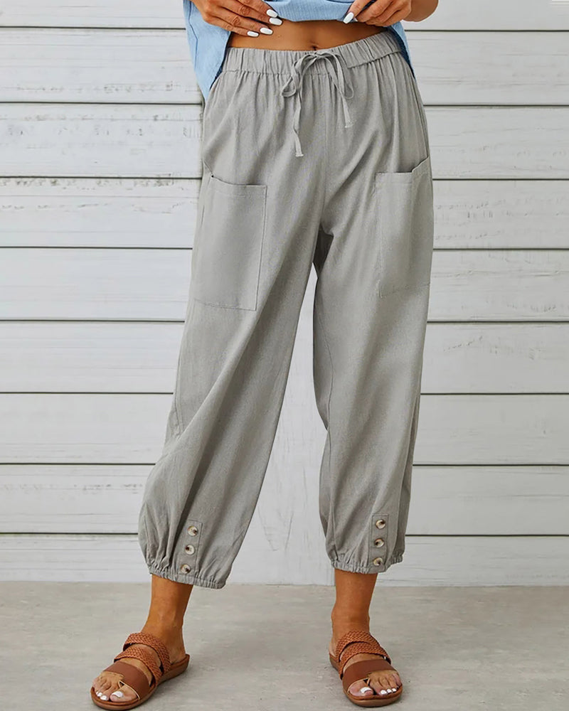 High-Waisted Women's Pants - Olivia
