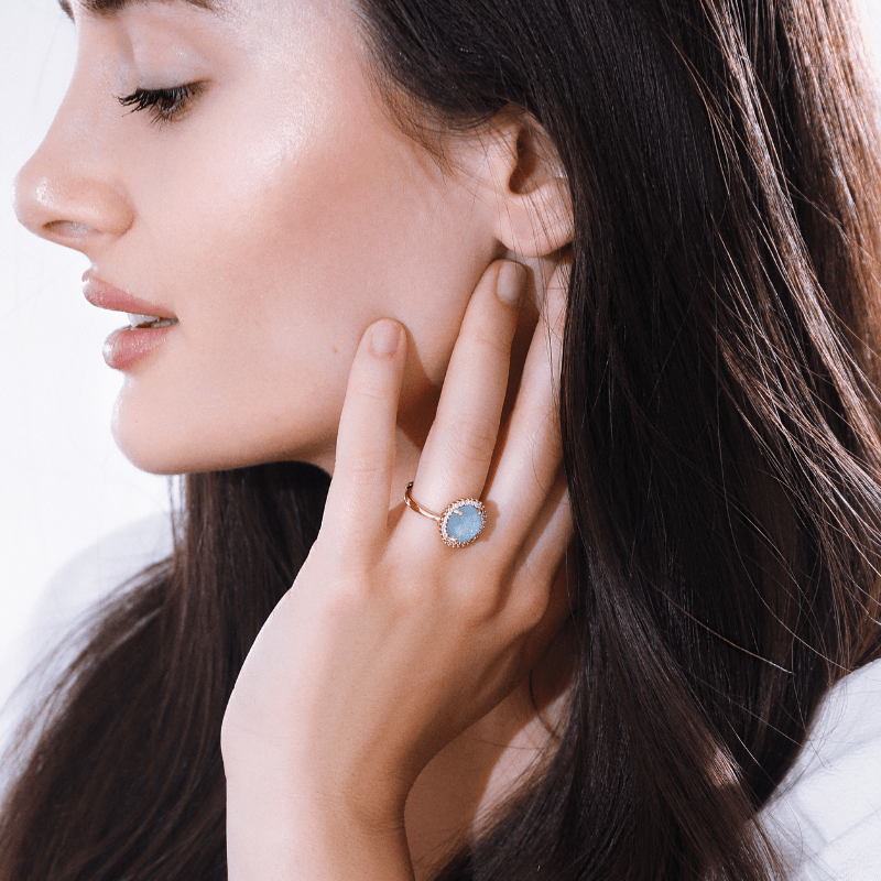 Mystical Shine Cocktail Ring – Elowen