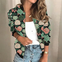 Trendy Printed Women's Zip Jacket - Faye