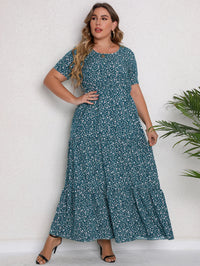 Sammy Jackson™ Stella Plus-Size Maxi-Jurk | Kleurrijk & Stijlvol