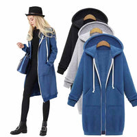Casual Lang Damesvest - CozyZip