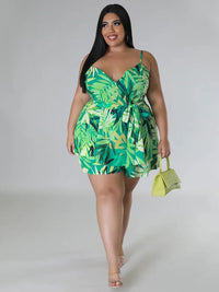Sammy Jackson™ Feline Plus Size Playsuit | Zomers & Trendy