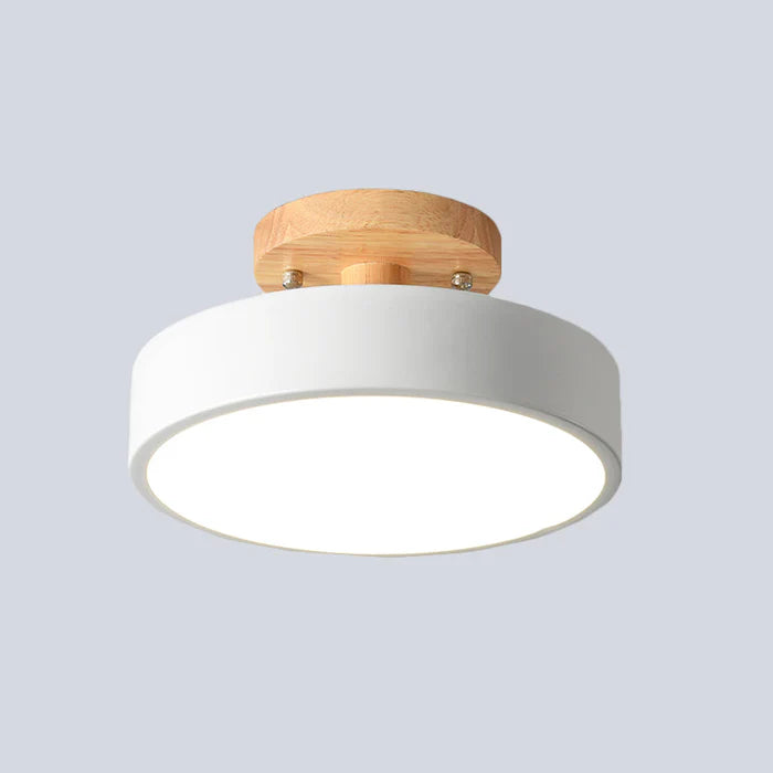 Skandynawska lampa sufitowa LED - NordWood