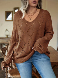 Oversized Dames Gebreide Trui in Plus Size – Marietta