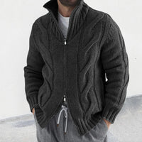 Sammy Jackson™ Sven Vest | Knitted vest with high collar and zipper