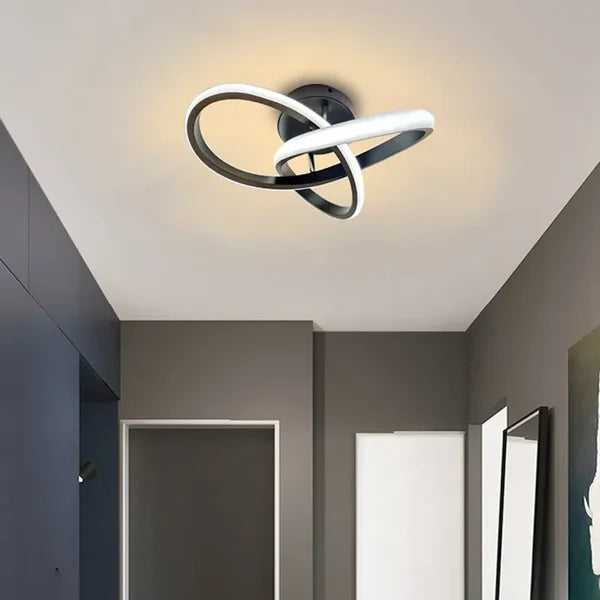 Modern LED Ceiling Lamp with Double Ring Design - Twilight Rings