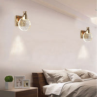 Luxury Round Crystal Wall Lamp – Celestia