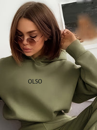 Casual Tweedelige Set met Stijlvolle Letterprint - Elvira
