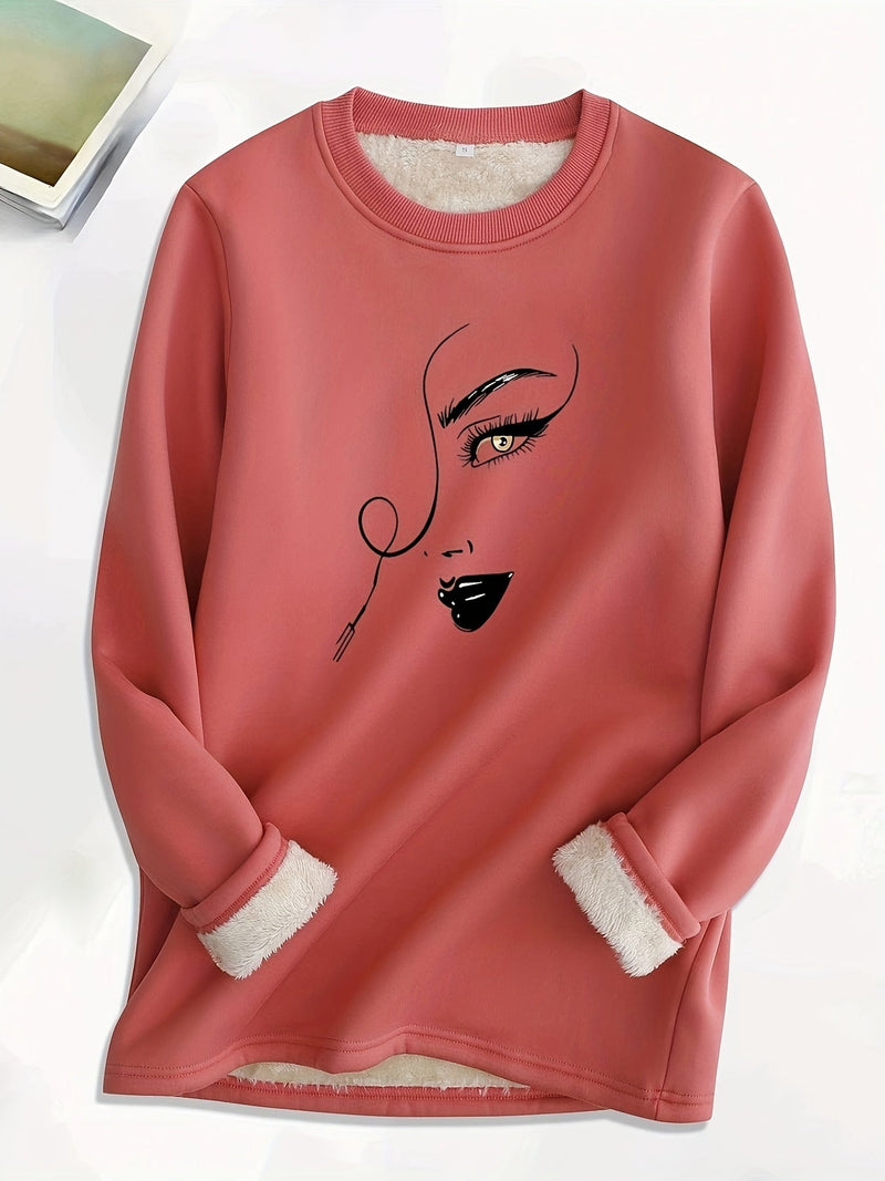 Comfortable Oversized Women's Sweatshirt - Elina