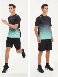 Two-piece breathable men's sports set - Jarek