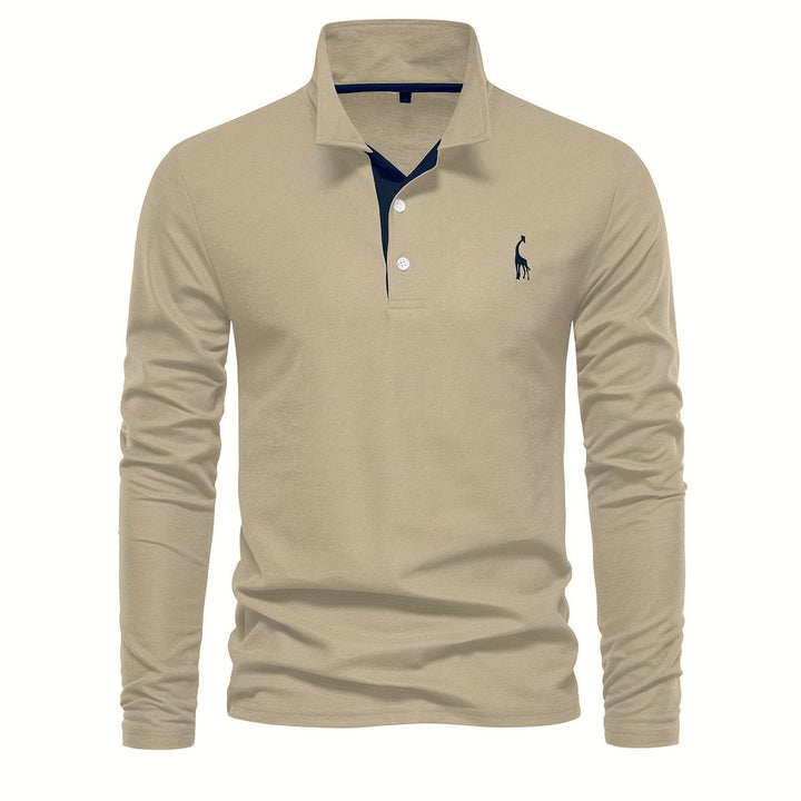 Comfortabele Heren Polo met Lange Mouwen