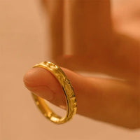 Stylish Gold Honey Ring - Sienna