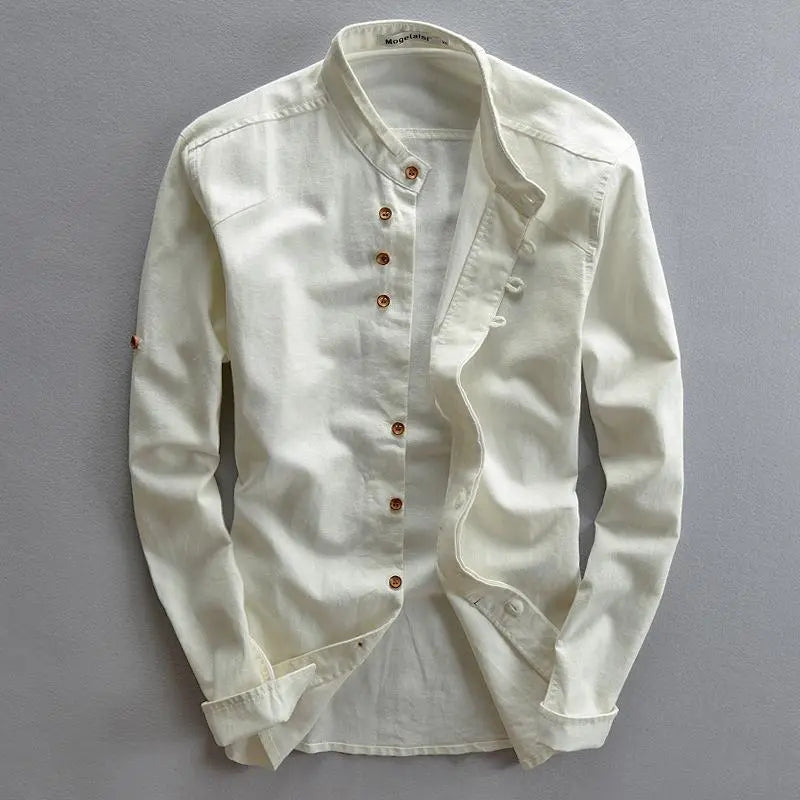Stylish men's casual shirt with button closure - Benno