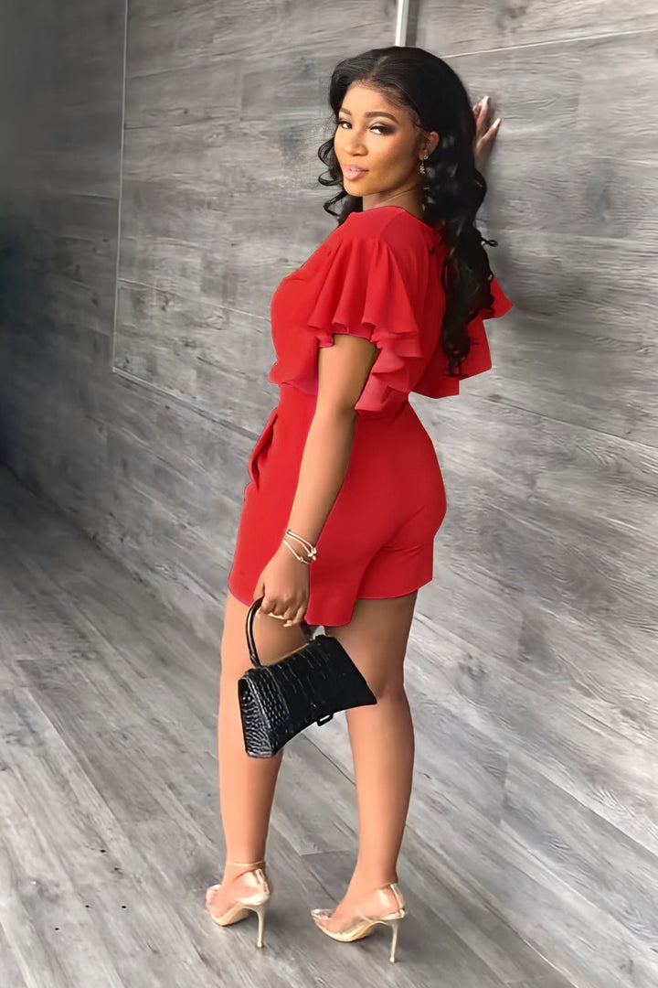 Trendy summer set with pleated design - Marlene