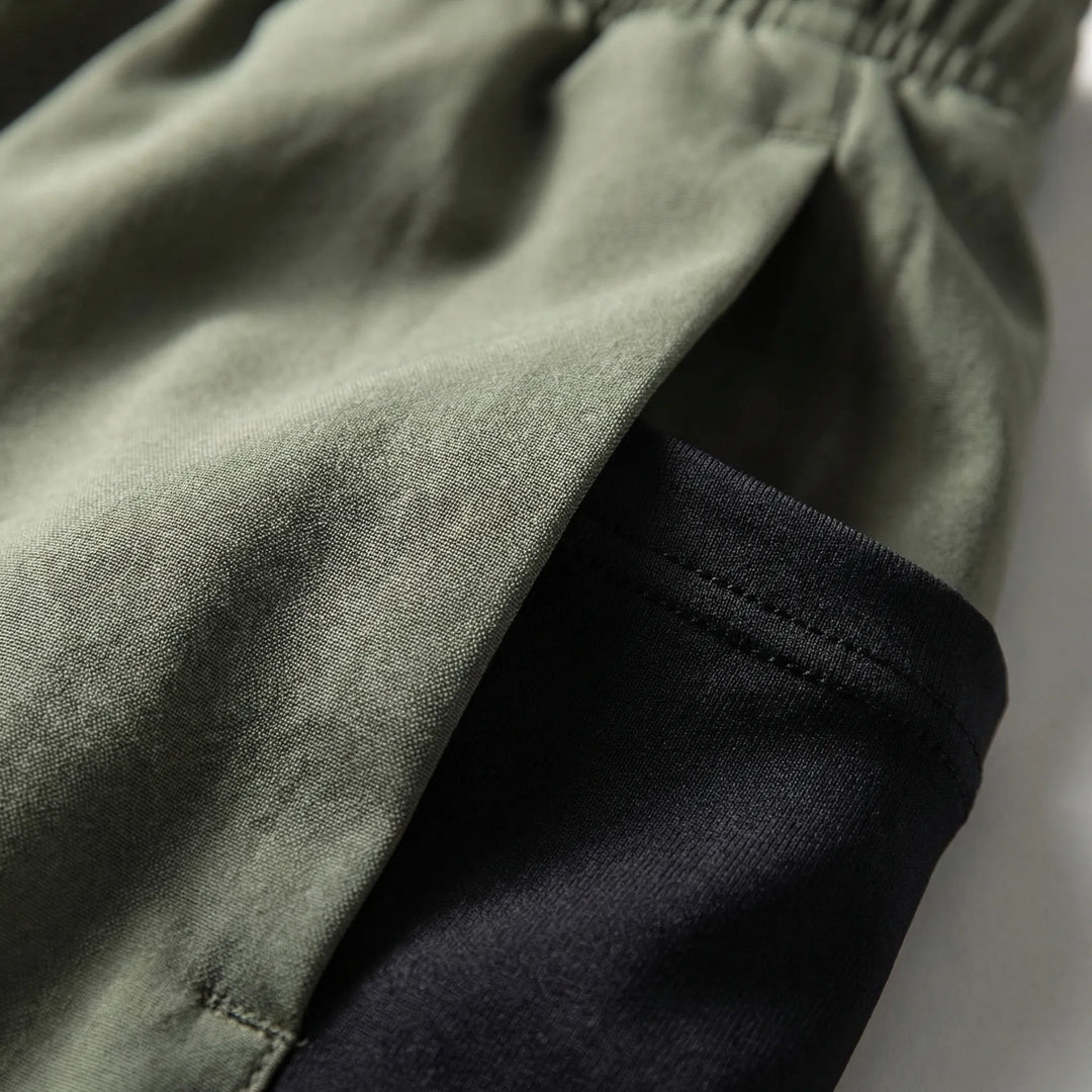 2-In-1 Men's Sport Shorts With Liner - Freddie