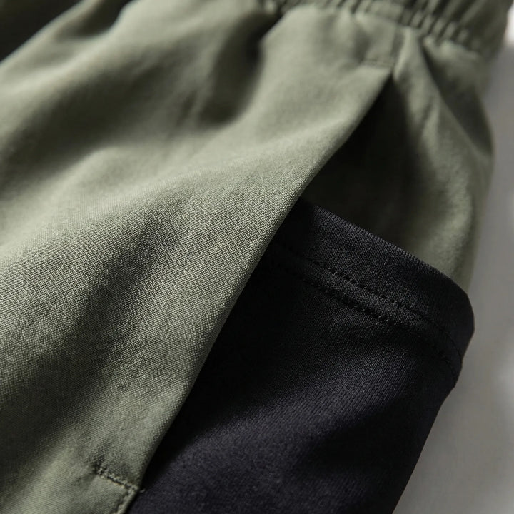 2-In-1 Men's Sport Shorts With Liner - Freddie