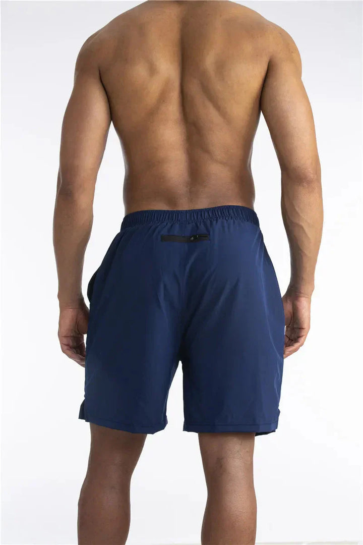 2-In-1 Men's Sport Shorts With Liner - Freddie