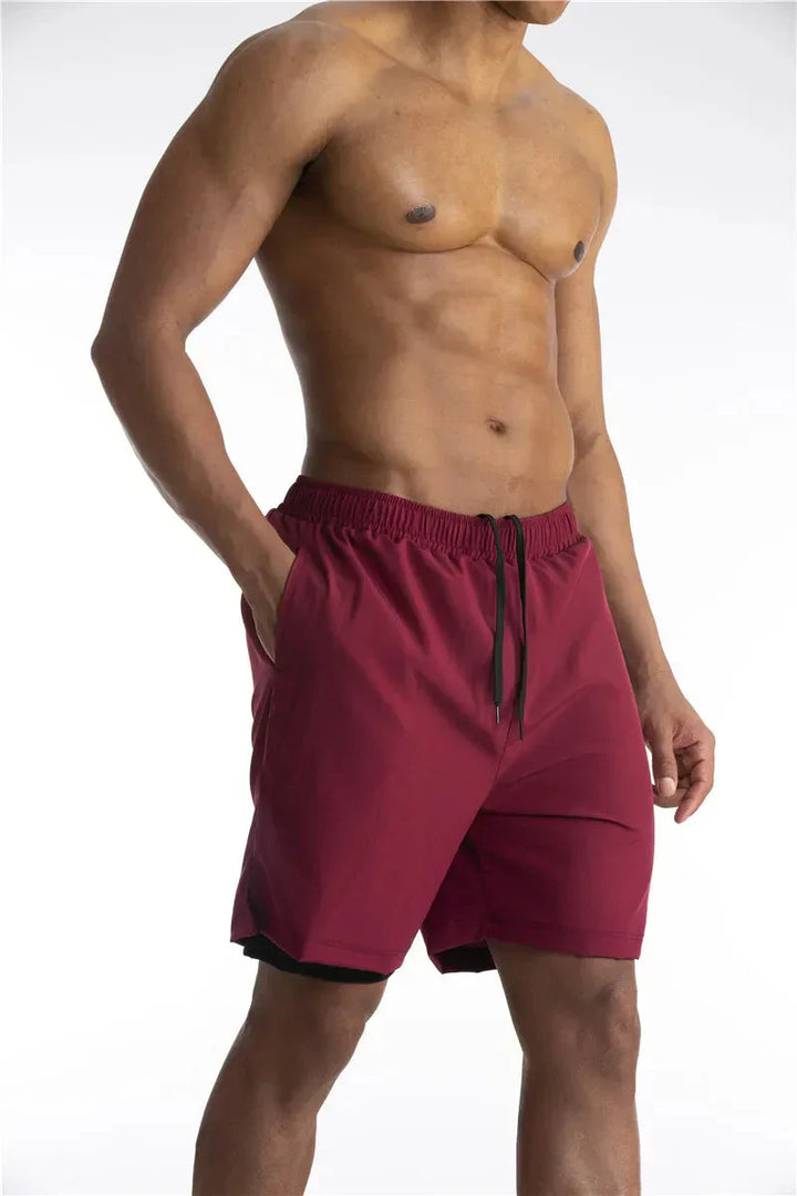 2-In-1 Men's Sport Shorts With Liner - Freddie