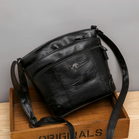 Stylish Leather Women's Shoulder Bag - Sabrina