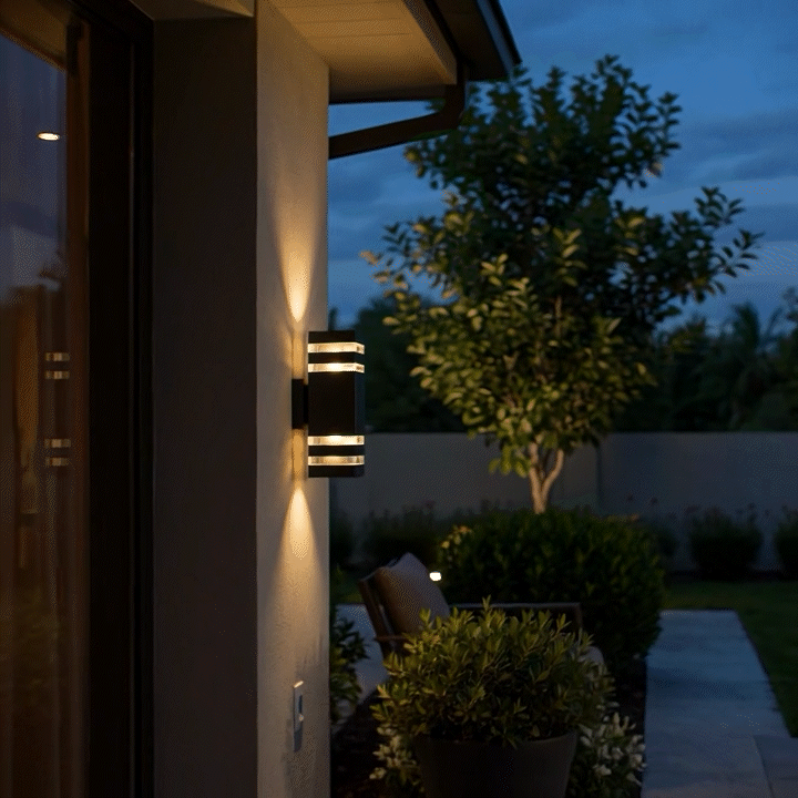 Buitenwandlamp met 2 richtingen, weerbestendige aluminium led-wandlamp 2