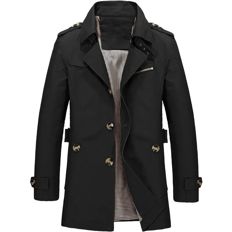 Sammy Jackson™ Płaszcz Trench | Stylowy długi płaszcz