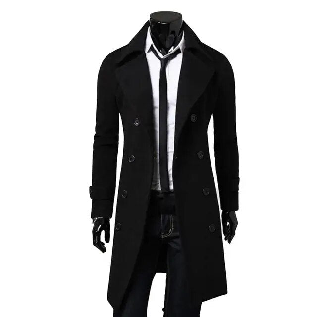 Sammy Jackson™ Britse Trenchcoat| Winddichte jas met dubbele rij knopen