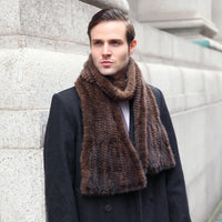 Sammy Jackson™ Knitted Scarf | Warm and stylish mink fur scarf