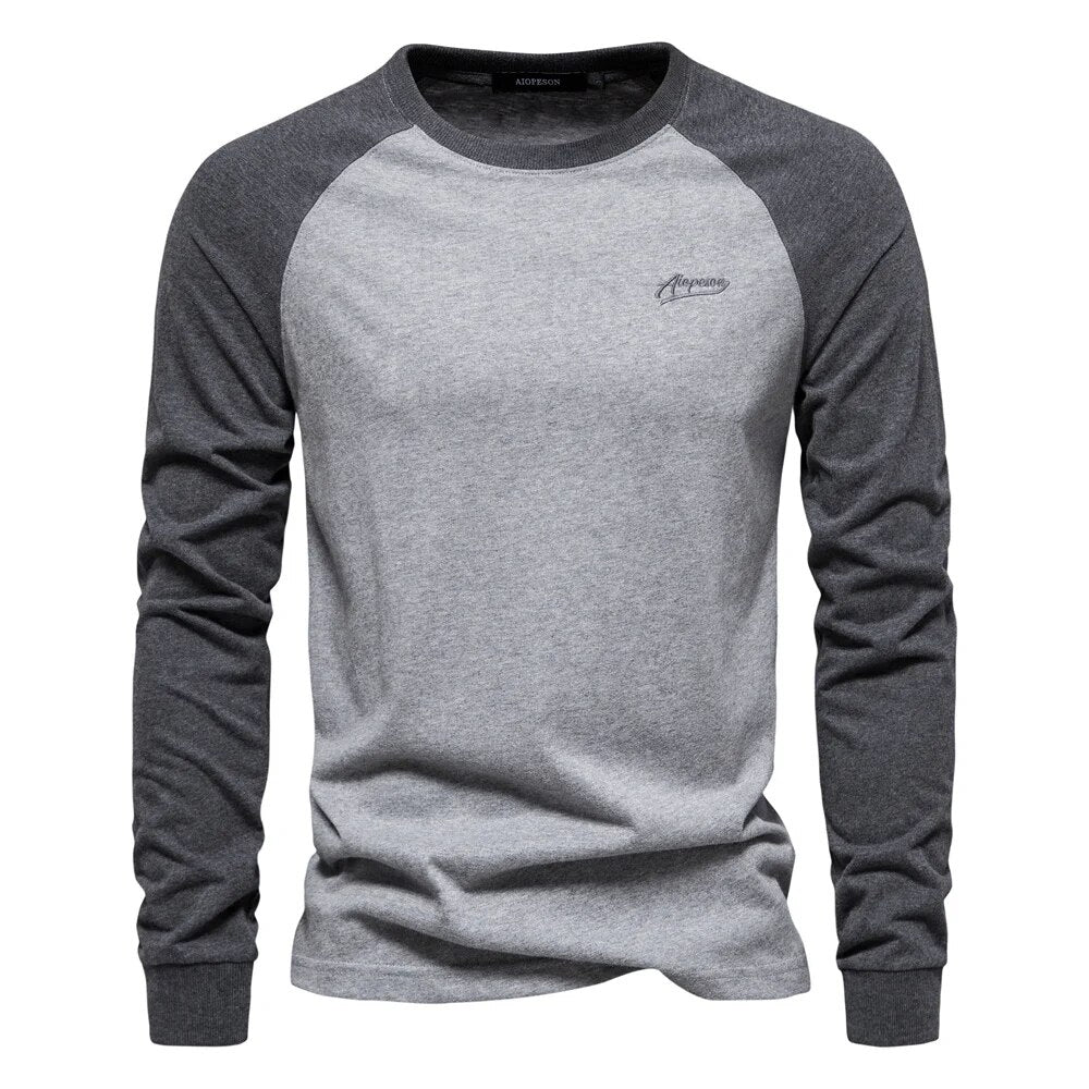 Sammy Jackson™ Patchwork Shirt | With round neck and long sleeves