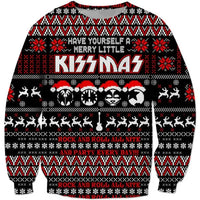 Sweter Sammy Jackson™ KissMas | Najlepszy świąteczny sweter dla rockowców!