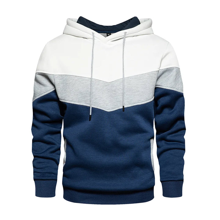 Bluza z kapturem Sammy Jackson™ Patchwork | Ciepły polar streetwear