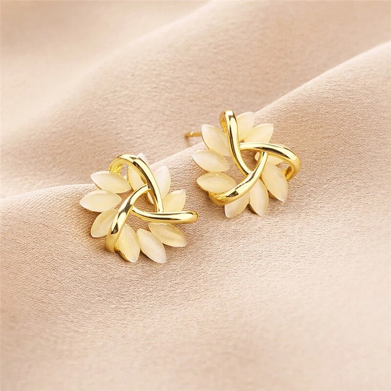 Opal Petal Earrings - Florina
