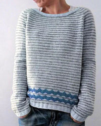 Warm Women's Sweater with Stylish Details - Nova