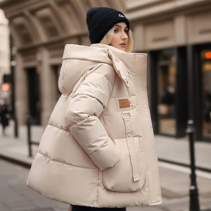 Comfortabele Dames Winterjas met Donsvulling - Amelina