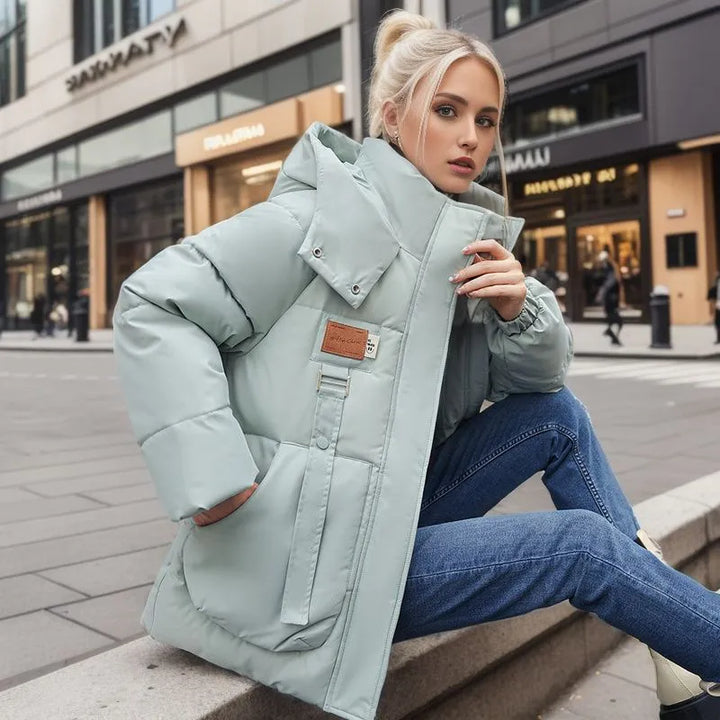 Comfortabele Dames Winterjas met Donsvulling - Amelina