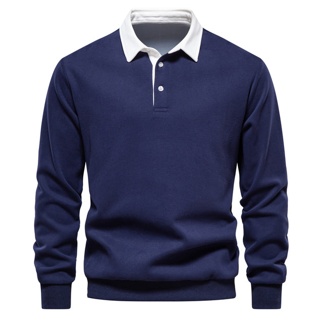 Luksusowy męski sweter polo - Oliver