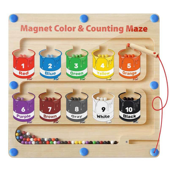Colorful Magnetic Counting Puzzle - MagniTally