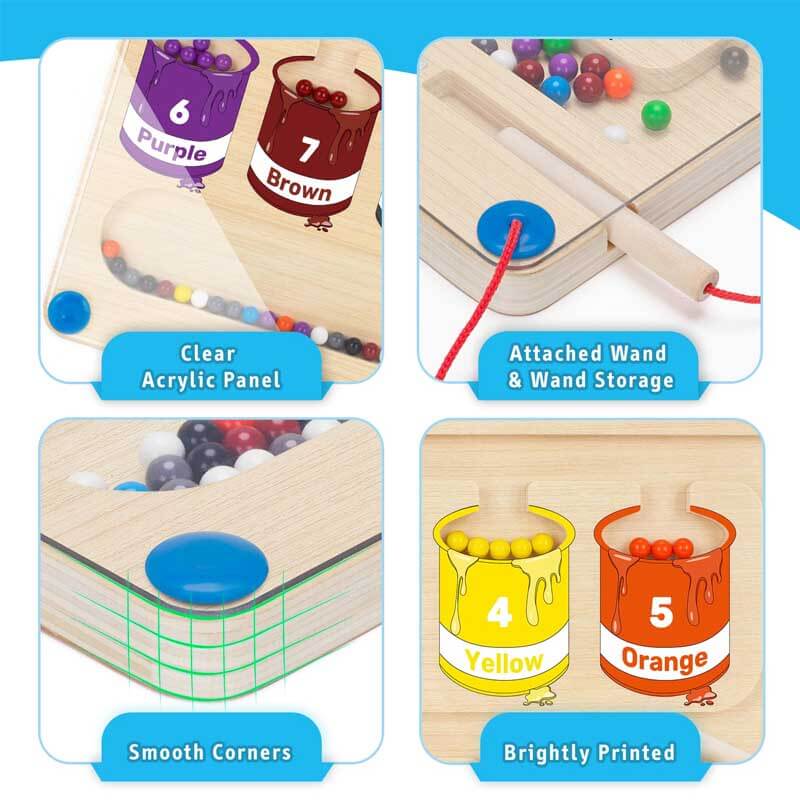 Colorful Magnetic Counting Puzzle - MagniTally