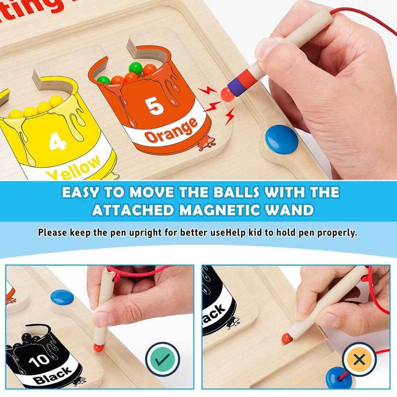 Colorful Magnetic Counting Puzzle - MagniTally